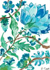 Fleurs de jardin bleues
