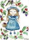 Petite fille au panier