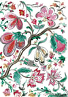 Jardin rosé et doré 